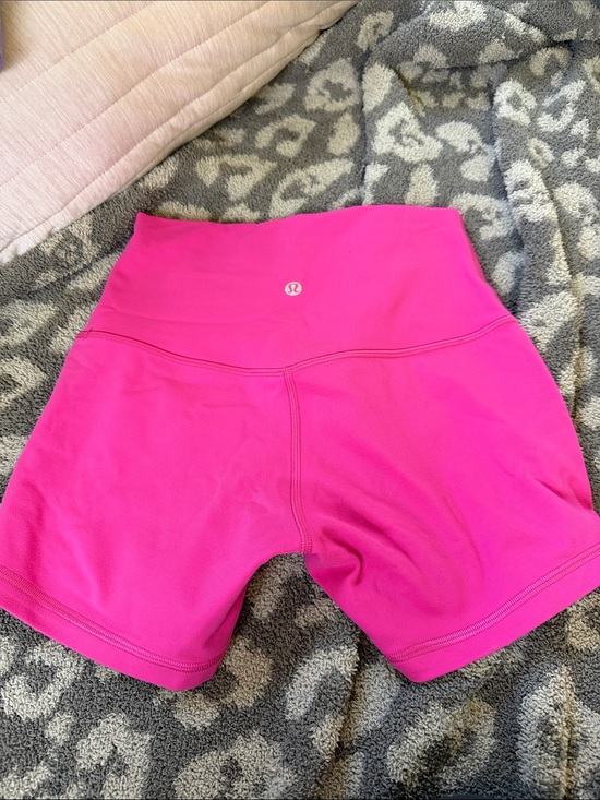 lululemon athletica Pants - lululemon athletica Hot Pink High-Rise Bike Shorts